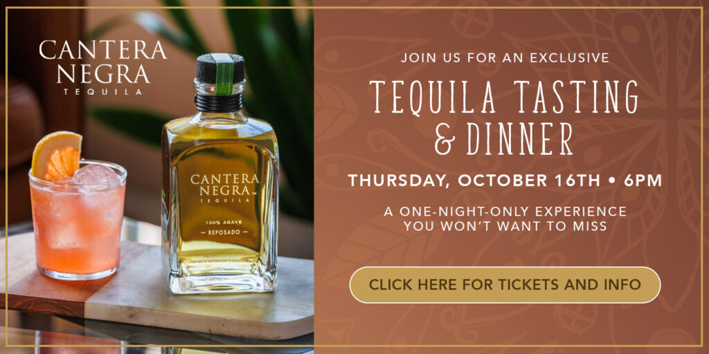 Solstice Tequila Dinner October 16th at 6PM